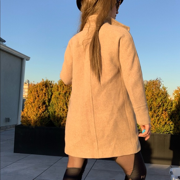 J.Crew Classy Cut Jacket Zip Wool Camel Tan Coat - Picture 8 of 14